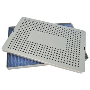 Aluminum Sterilization Tray Extra Large Single Layer 15” L X 10” W X 0.75” H